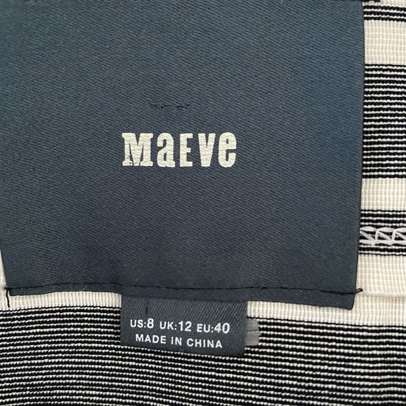 Maeve black and White sleeveless dress size 8 - Picture 5 of 6